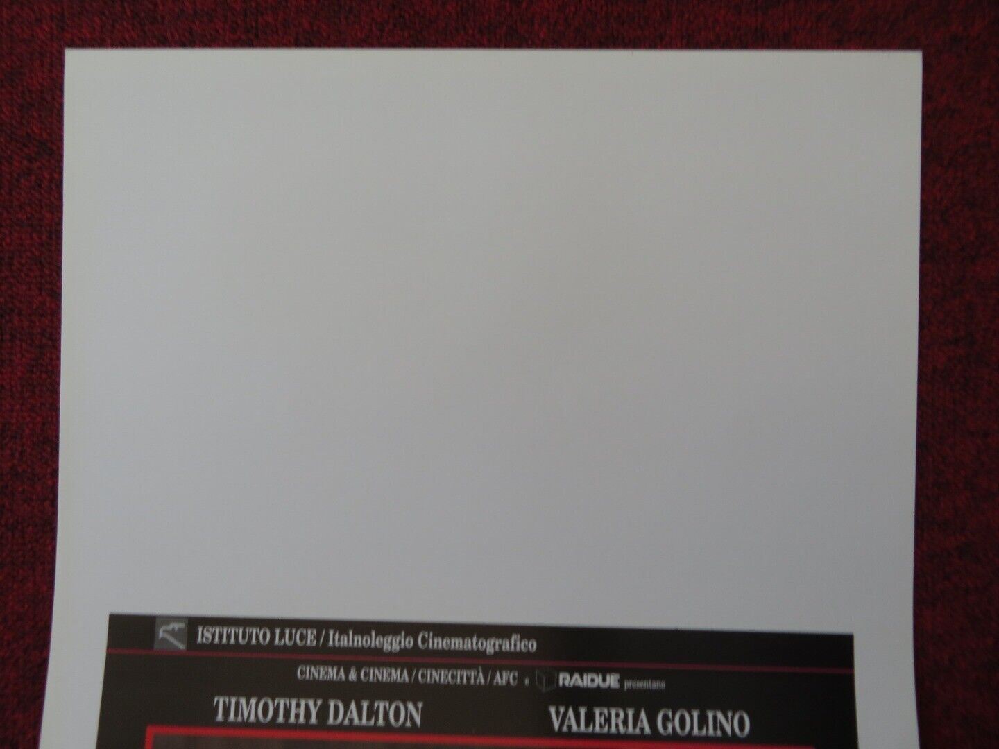 THE KING'S WHORE ITALIAN LOCANDINA (27.5"x13") POSTER TIMOTHY DALTON 1991 Movie posters