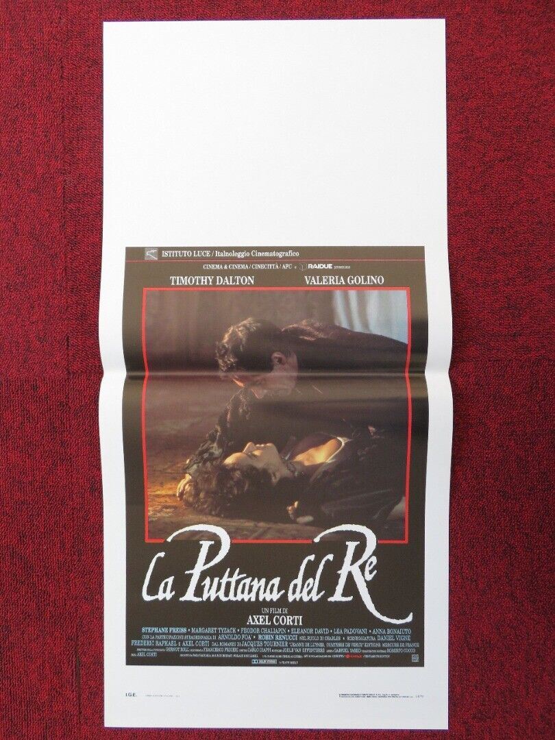 THE KING'S WHORE ITALIAN LOCANDINA (27.5"x13") POSTER TIMOTHY DALTON 1991 Movie posters