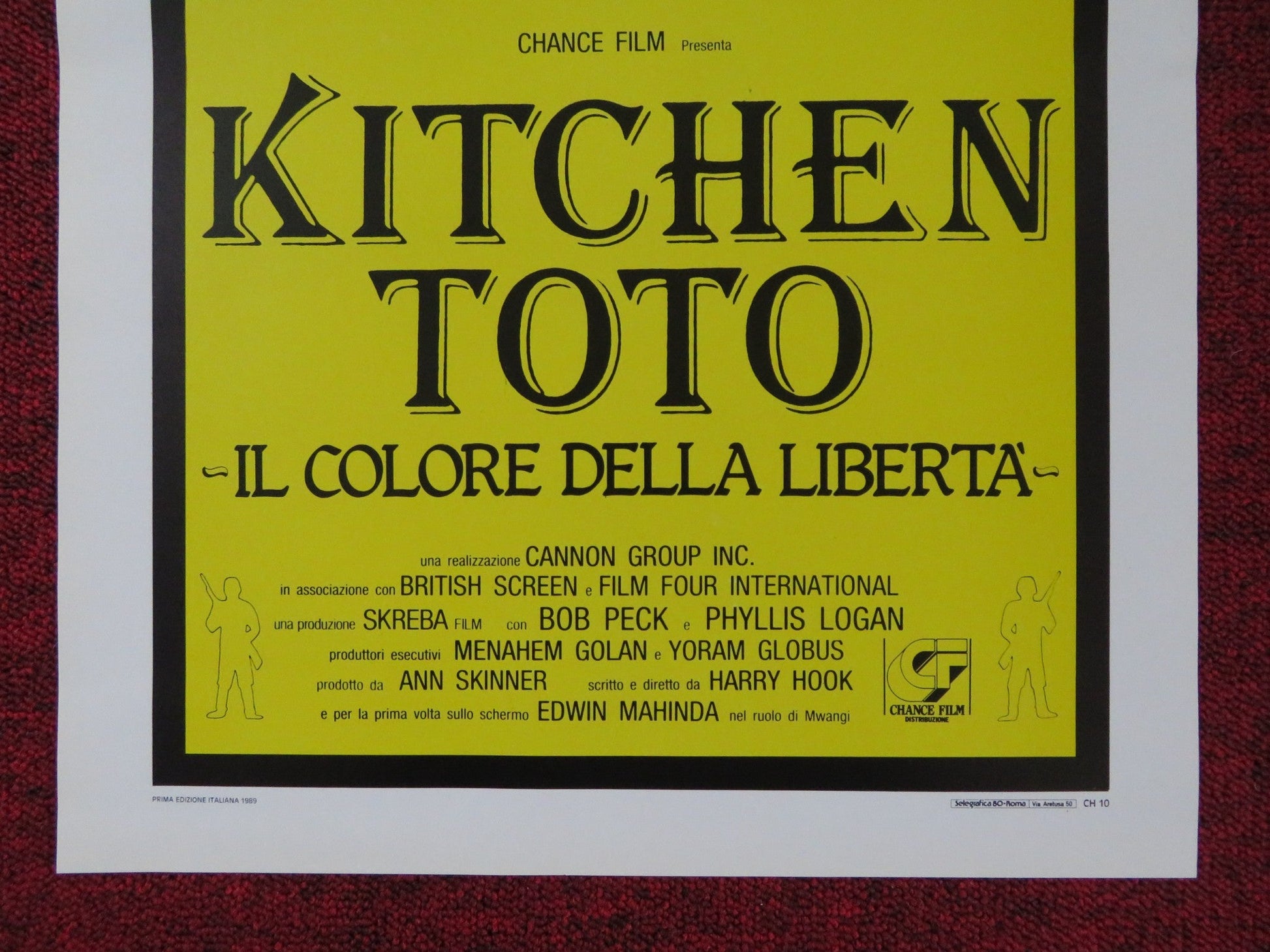 THE KITCHEN TOTO ITALIAN LOCANDINA POSTER CANNON BOB PECK PHYLLIS LOGAN 1989 Rendezvous Cinema Movie posters
