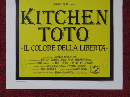 THE KITCHEN TOTO ITALIAN LOCANDINA POSTER CANNON BOB PECK PHYLLIS LOGAN 1989 Rendezvous Cinema Movie posters