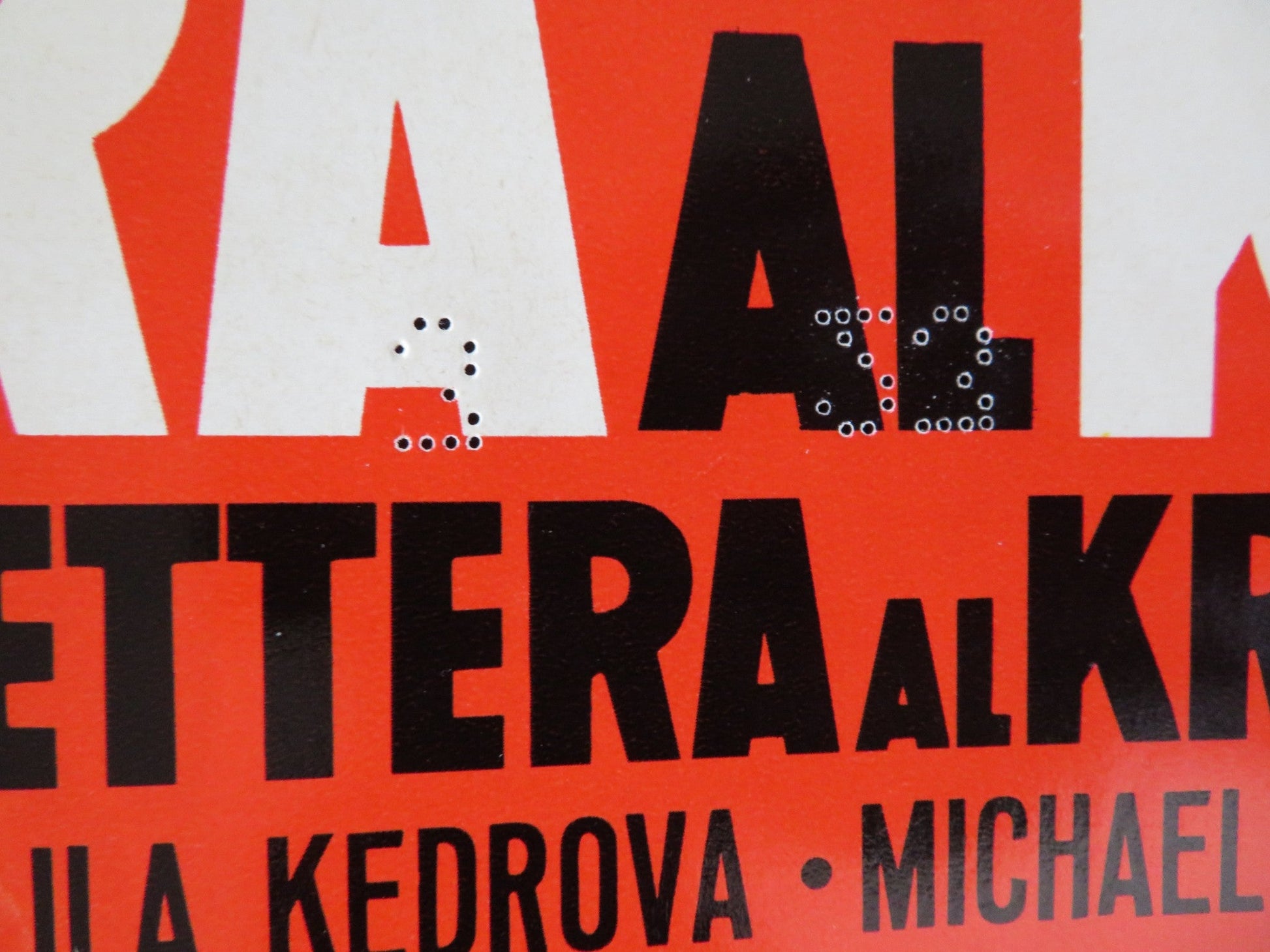 THE KREMLIN LETTER - B ITALIAN FOGLIO POSTER BIBI ANDERSSON RICHARD BOONE 1970 Rendezvous Cinema Movie posters