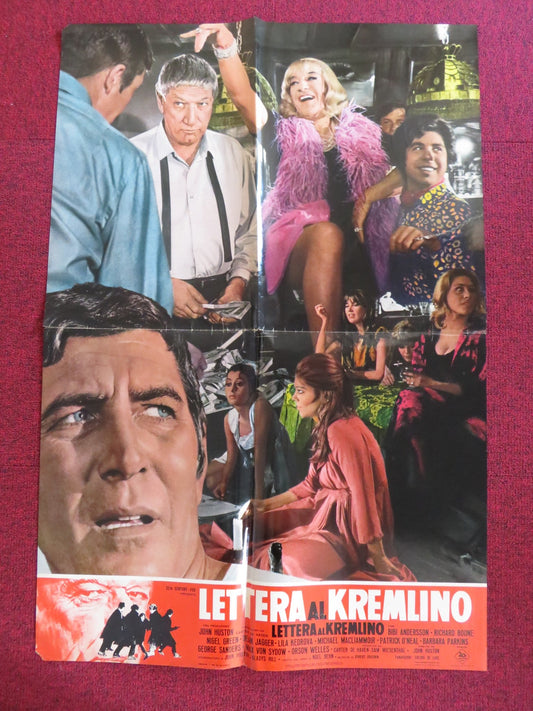 THE KREMLIN LETTER - B ITALIAN FOGLIO POSTER BIBI ANDERSSON RICHARD BOONE 1970 Rendezvous Cinema Movie posters