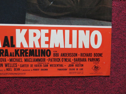 THE KREMLIN LETTER ITALIAN FOGLIO POSTER BIBI ANDERSSON RICHARD BOONE 1970 Rendezvous Cinema Movie posters