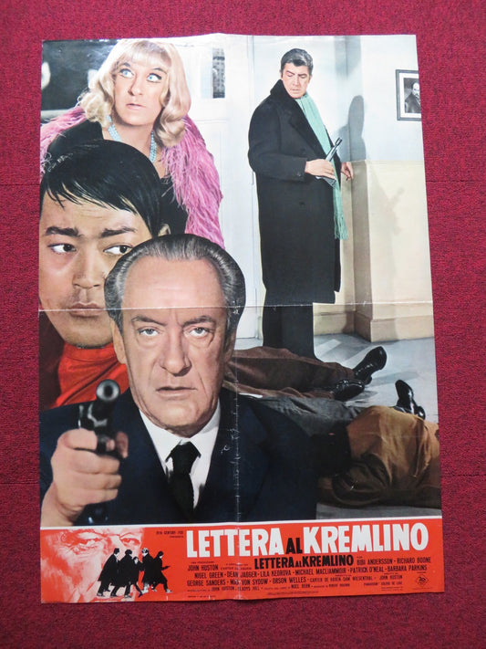 THE KREMLIN LETTER ITALIAN FOGLIO POSTER BIBI ANDERSSON RICHARD BOONE 1970 Rendezvous Cinema Movie posters