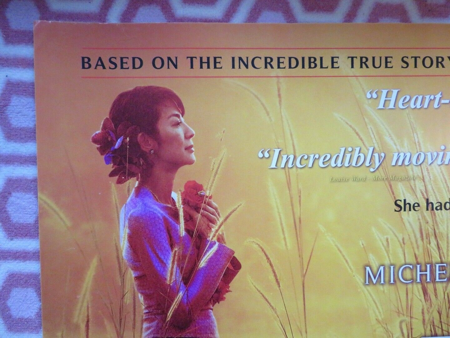 THE LADY QUAD (30"x 40") ROLLED POSTER MICHELLE YEOH DAVID THEWLIS 2011 Movie posters