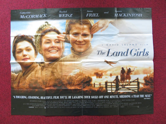 THE LAND GIRLS UK QUAD POSTER FOLDED ANNA FRIEL RACHEL WEISZ 1998 Rendezvous Cinema Movie posters