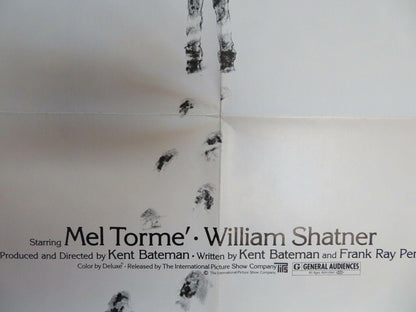THE LAND OF NO RETURN US ONE SHEET POSTER MEL TORME WILLIAM SHATNER Movie posters