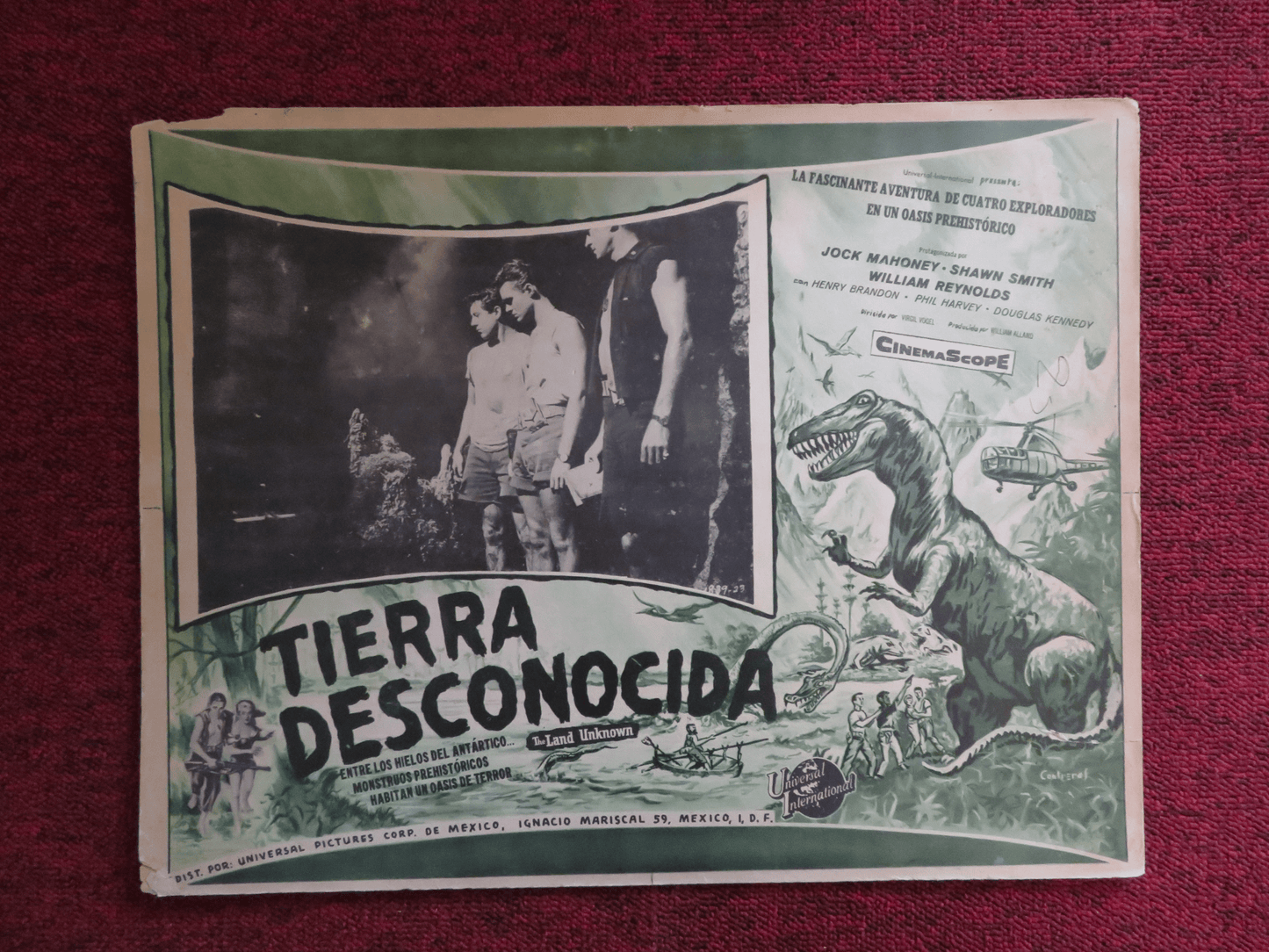 THE LAND UNKNOWN MEXICAN LOBBY CARD JOCK MAHONEY SHIRLEY PATTERSON 1957 - Rendezvous Cinema