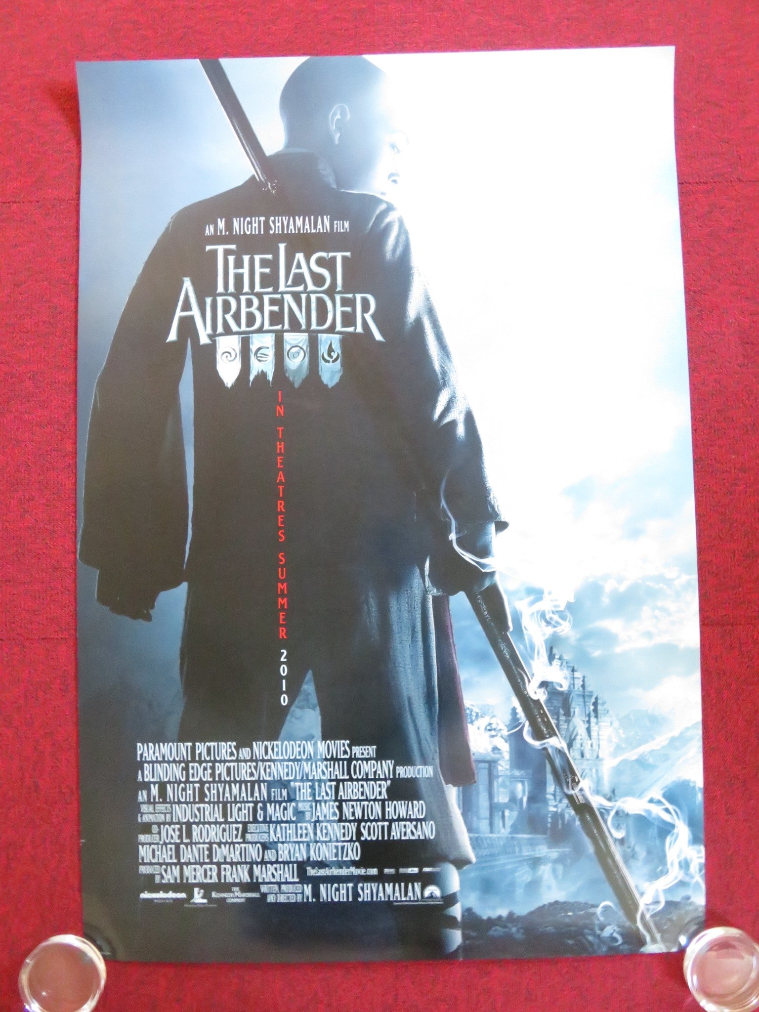 THE LAST AIRBENDER - C US ONE SHEET ROLLED POSTER M. NIGHT SHYAMALAN PATEL 2010 Rendezvous Cinema Movie posters