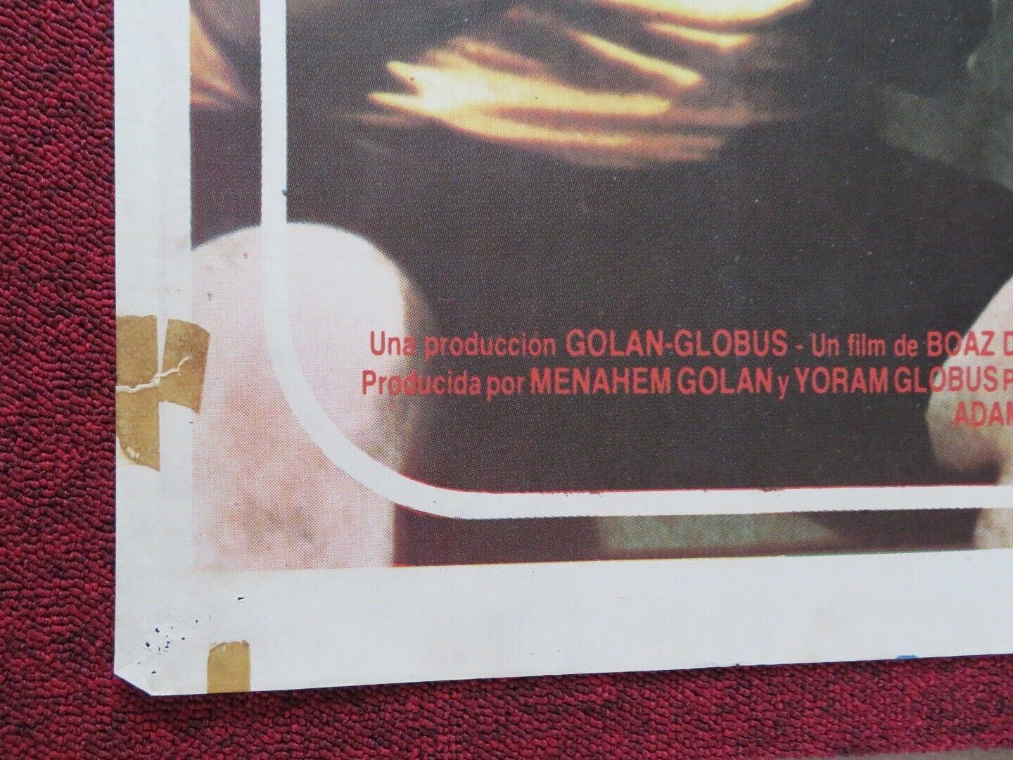 THE LAST AMERICAN VIRGIN FOLDED ARGENTINA ONE SHEET POSTER LAWRENCE MONOSON 1982 - Rendezvous Cinema