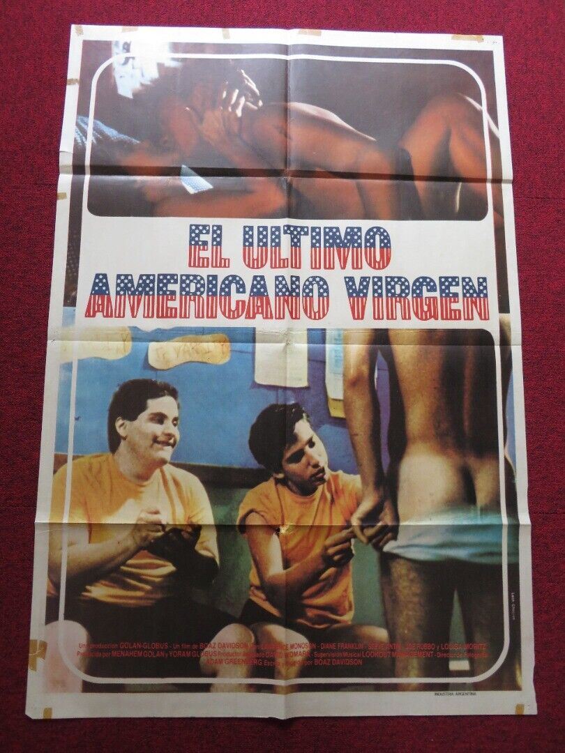 THE LAST AMERICAN VIRGIN FOLDED ARGENTINA ONE SHEET POSTER LAWRENCE MONOSON 1982 - Rendezvous Cinema