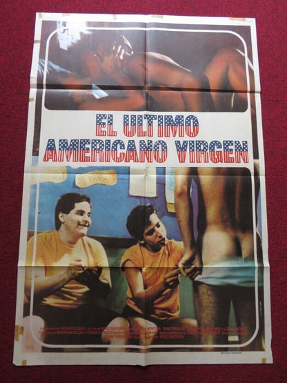 THE LAST AMERICAN VIRGIN FOLDED ARGENTINA ONE SHEET POSTER LAWRENCE MONOSON 1982 - Rendezvous Cinema