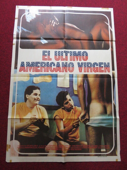 THE LAST AMERICAN VIRGIN FOLDED ARGENTINA ONE SHEET POSTER LAWRENCE MONOSON 1982 - Rendezvous Cinema