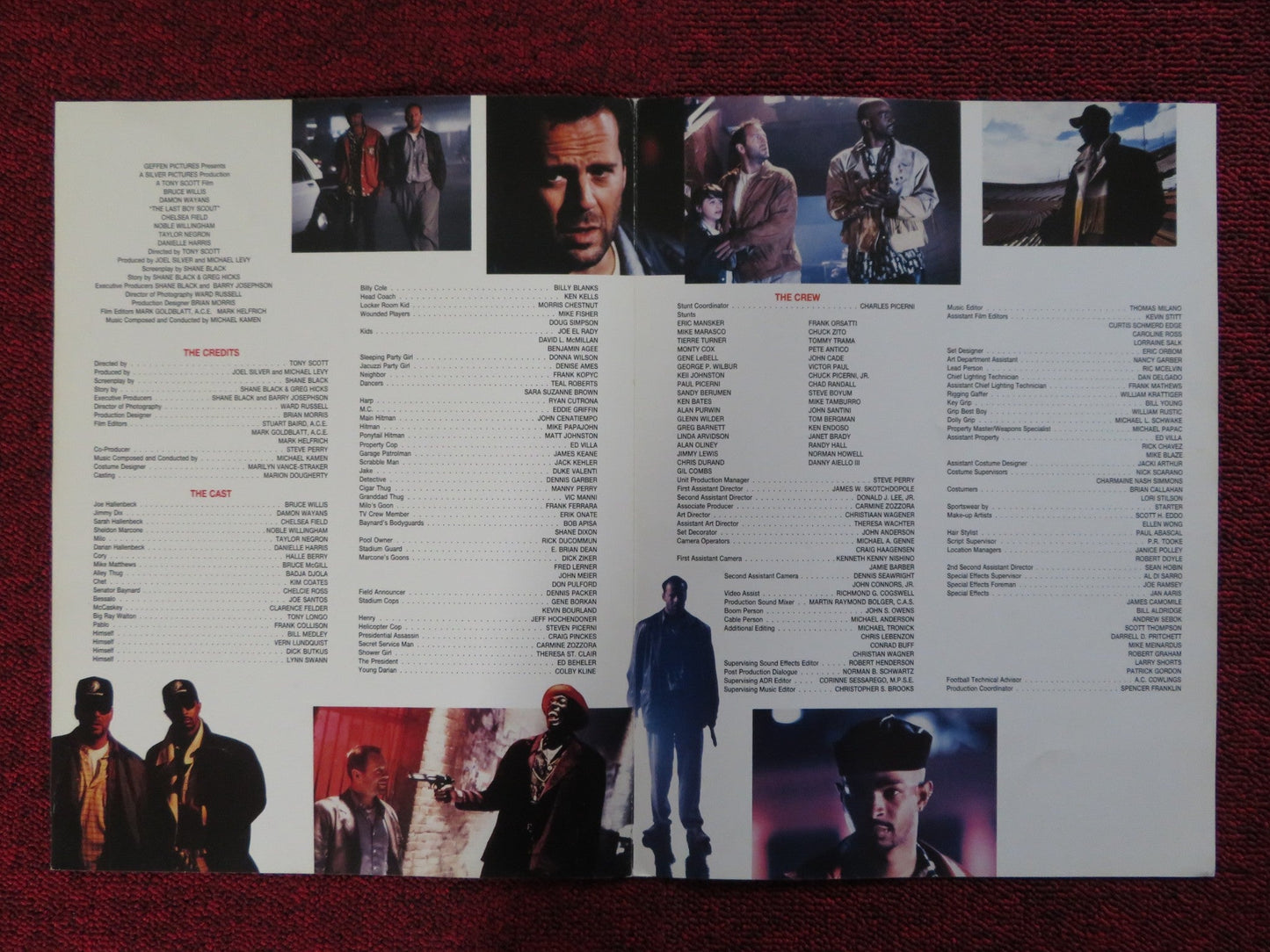 THE LAST BOY SCOUT US SCREENING PROGRAM BRUCE WILLIS DAMON WAYANS 1991 Rendezvous Cinema Movie posters