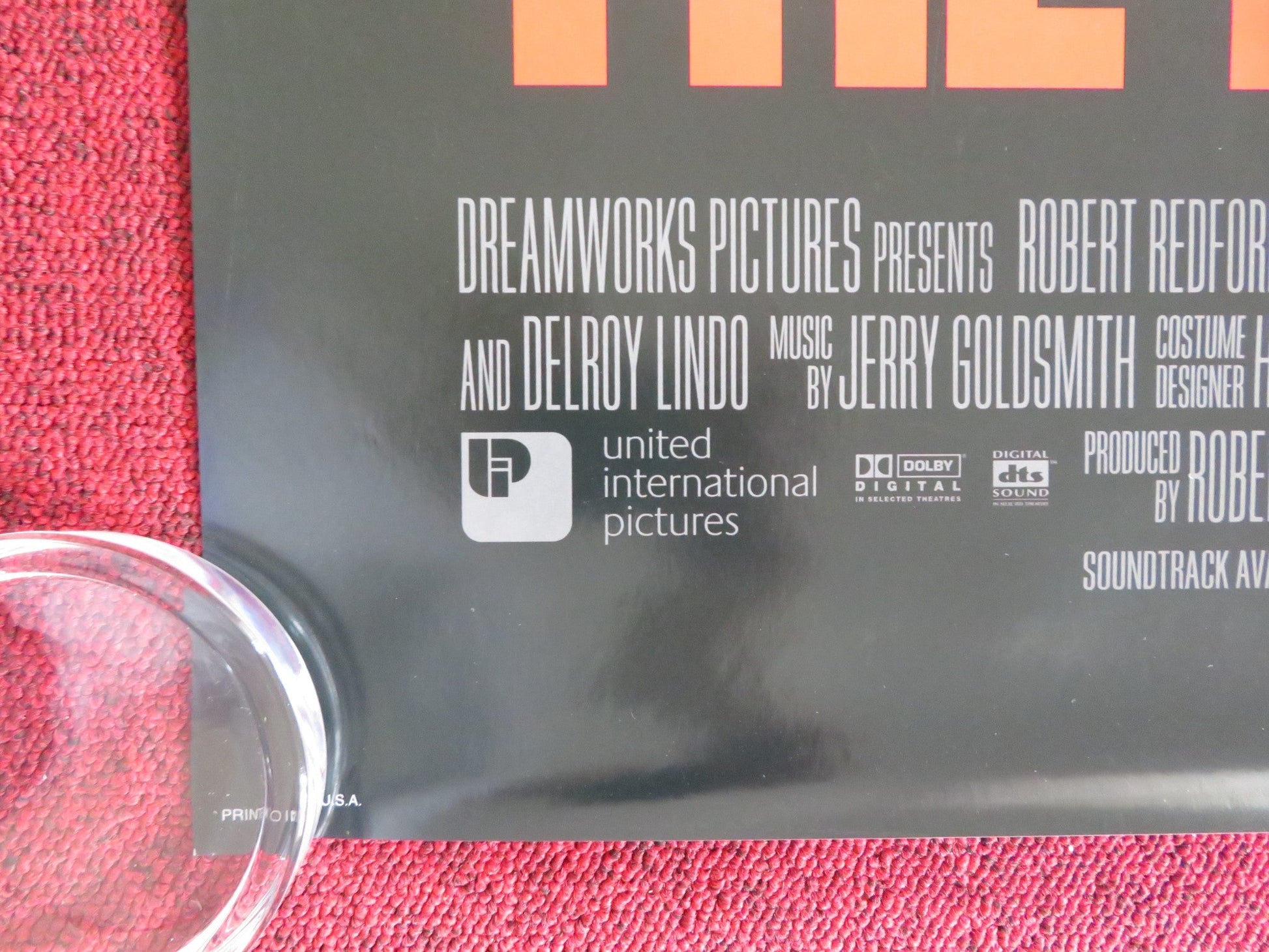 THE LAST CASTLE US ONE SHEET ROLLED POSTER ROBERT REDFORD JAMES GANDOLFINI 2001 Rendezvous Cinema Movie posters