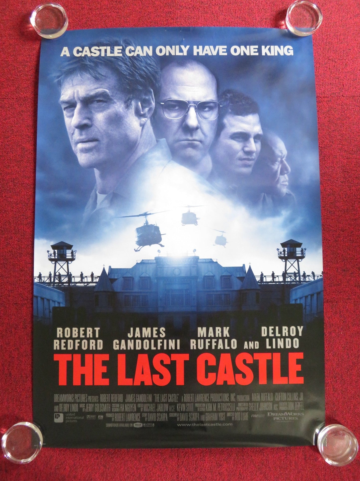 THE LAST CASTLE US ONE SHEET ROLLED POSTER ROBERT REDFORD JAMES GANDOLFINI 2001 Rendezvous Cinema Movie posters