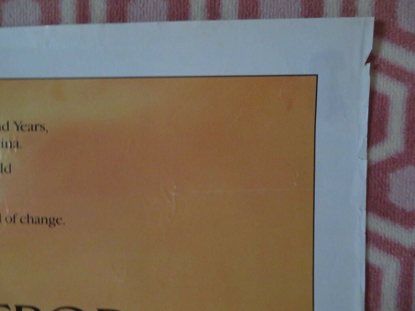 THE LAST EMPEROR US ONE SHEET POSTER JOHN LONE 1987 Movie posters