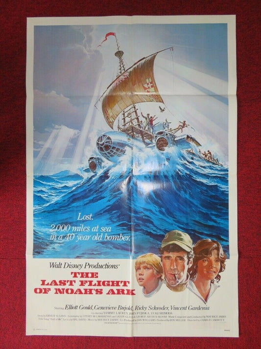 THE LAST FLIGHT OF NOAH'S ARK FOLDED US ONE SHEET POSTER DISNEY 1980 Movie posters