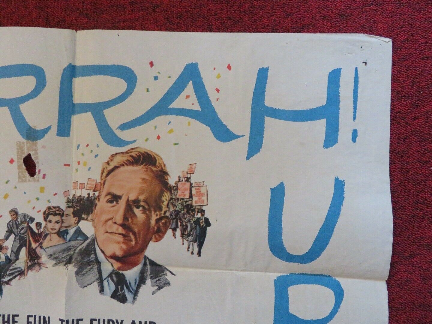 THE LAST HURRAH FOLDED US ONE SHEET POSTER SPENCER TRACY 1958 Movie posters