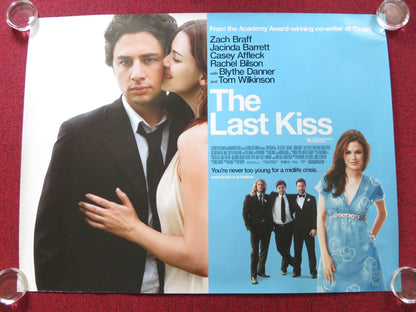 THE LAST KISS UK QUAD (30"x 40") ROLLED POSTER ZACH BRAFF JACINDA BARRETT 2006 Rendezvous Cinema Movie posters