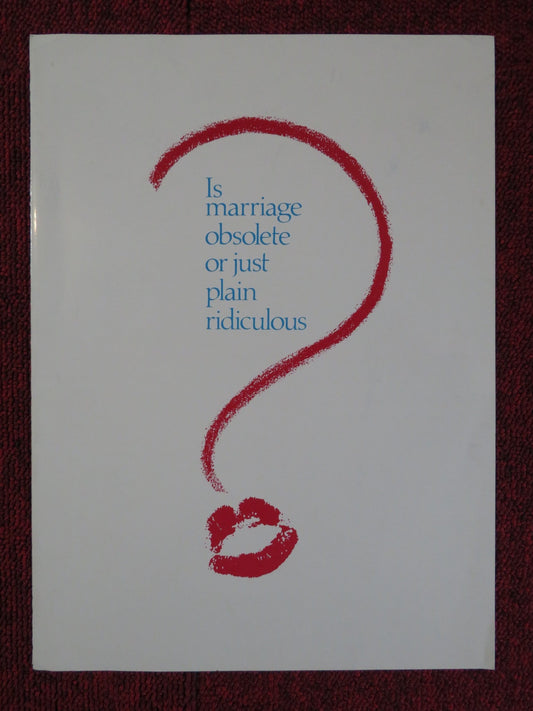 THE LAST MARRIED COUPLE IN AMERICA PRESSKIT COVER UNIVERSAL GEORGE SEGAL 1980 Rendezvous Cinema Movie posters