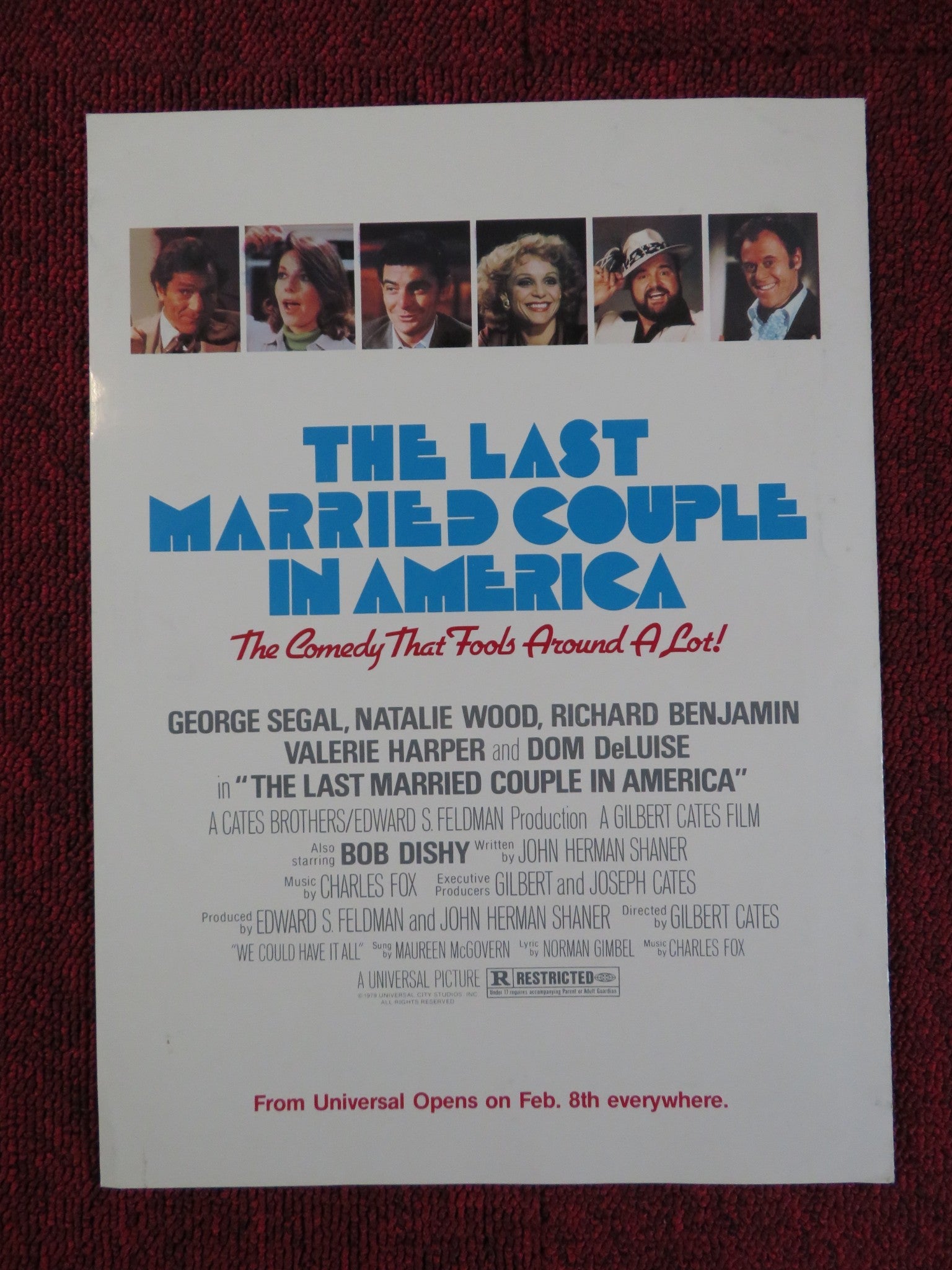 THE LAST MARRIED COUPLE IN AMERICA PRESSKIT COVER UNIVERSAL GEORGE SEGAL 1980 Rendezvous Cinema Movie posters