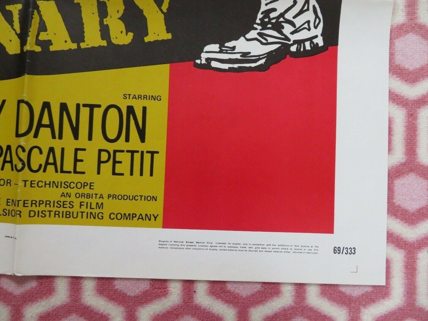 THE LAST MERCENARY US ONE SHEET POSTER RAY DANTON 1969 - Rendezvous Cinema