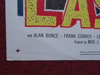 THE LAST MILE FOLDED US ONE SHEET POSTER MICKEY ROONEY FRANK OVERTON 1959 Movie posters