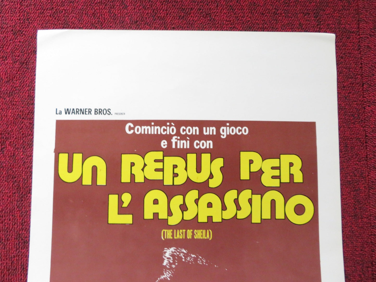 THE LAST OF SHEILA ITALIAN LOCANDINA POSTER RICHARD BENJAMIN DYAN CANNON 1973 Rendezvous Cinema Movie posters