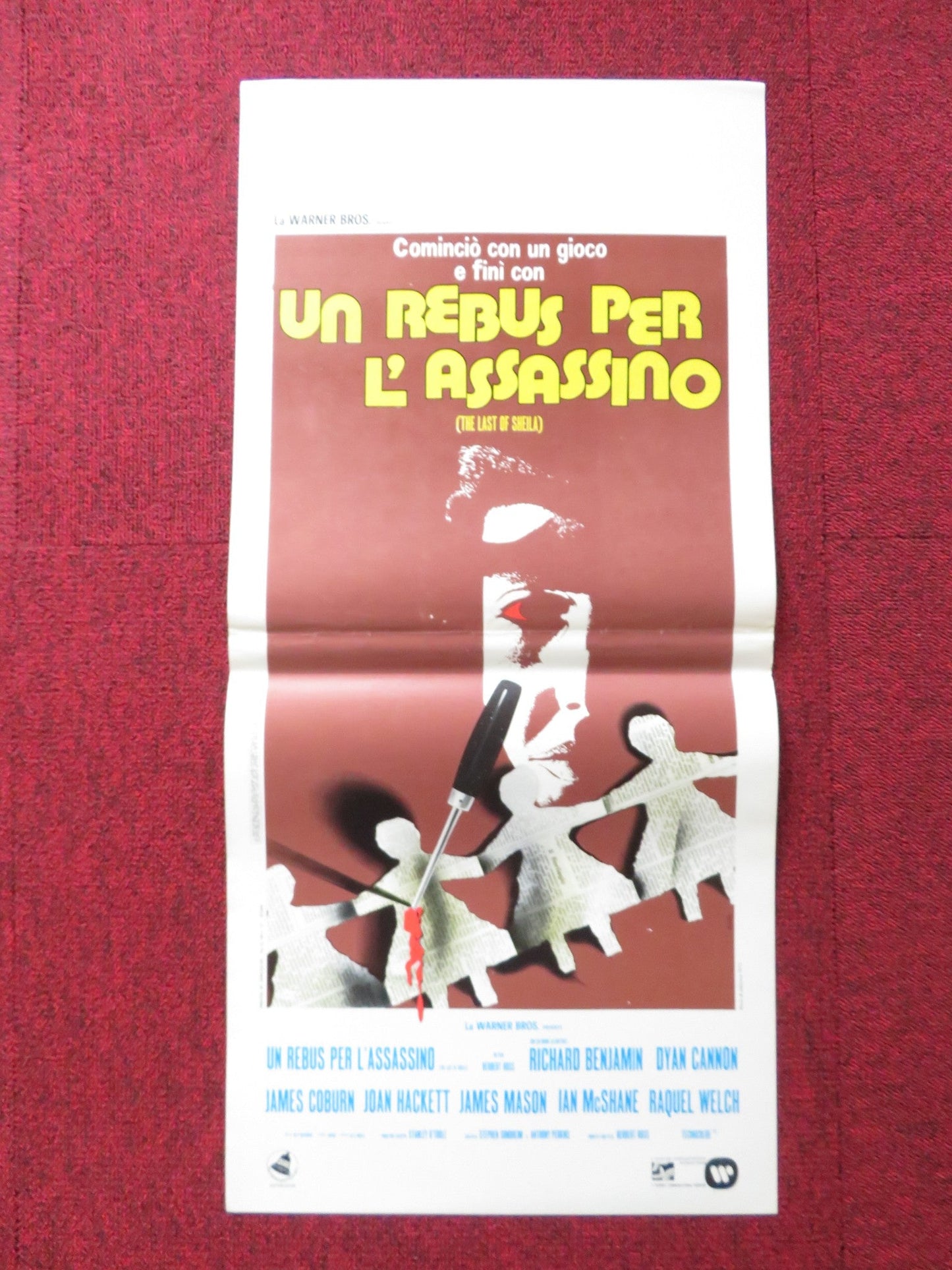 THE LAST OF SHEILA ITALIAN LOCANDINA POSTER RICHARD BENJAMIN DYAN CANNON 1973 Rendezvous Cinema Movie posters