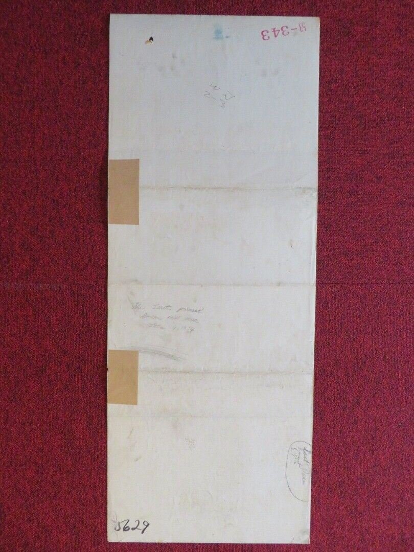 THE LAST POSSE US INSERT (14"x 36") POSTER TONY BRODERICK CRAWFORD '53 Movie posters