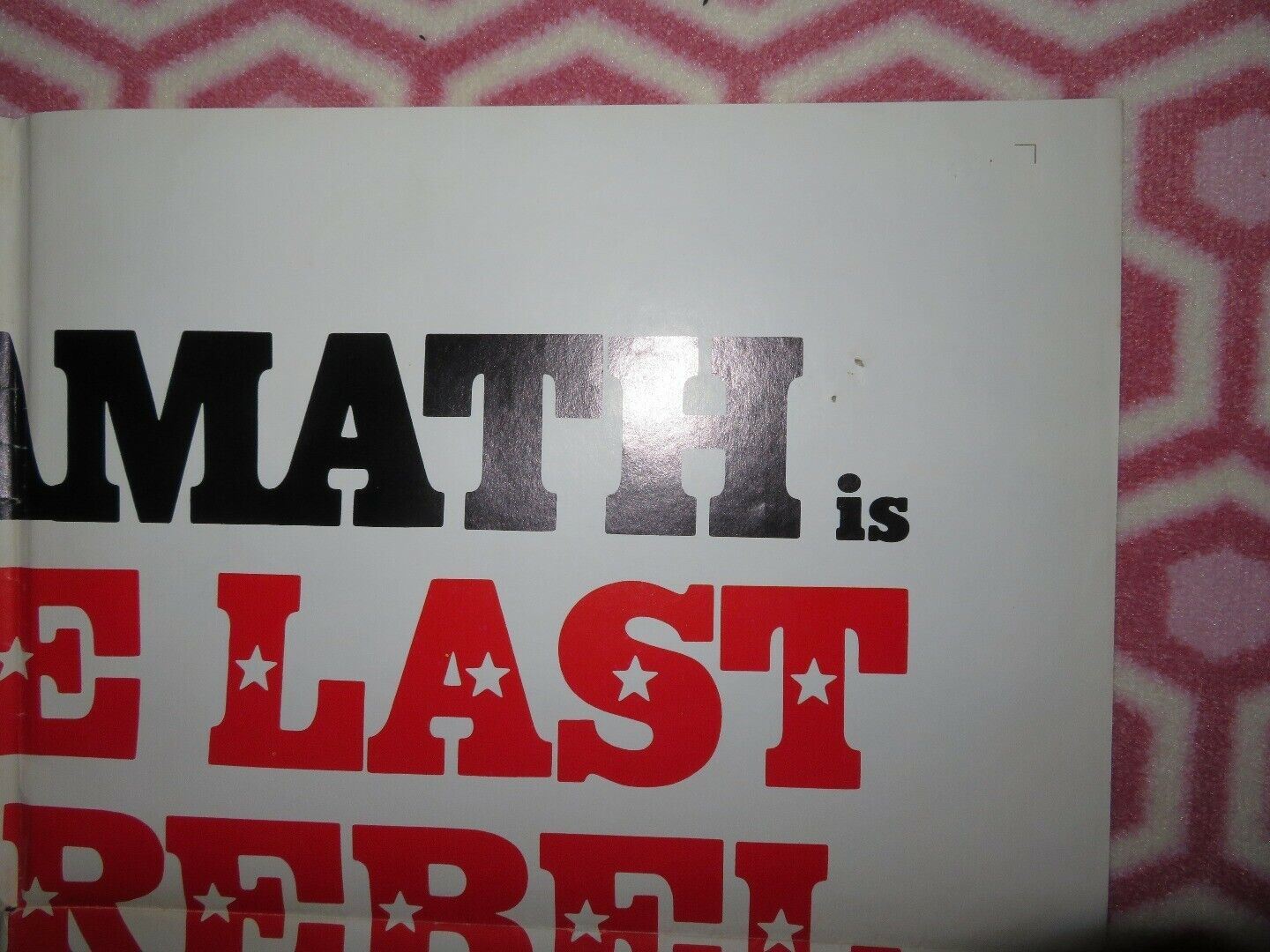 THE LAST REBEL US ONE SHEET POSTER JOE NAMATH 1971 Movie posters