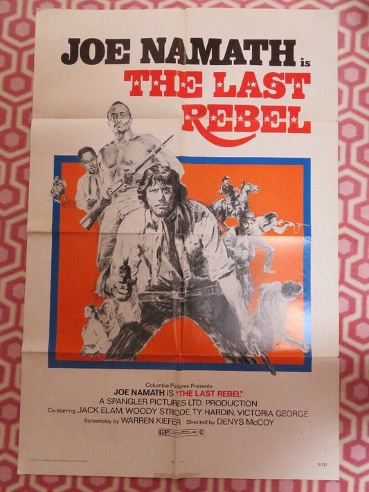 THE LAST REBEL US ONE SHEET POSTER JOE NAMATH 1971 Movie posters