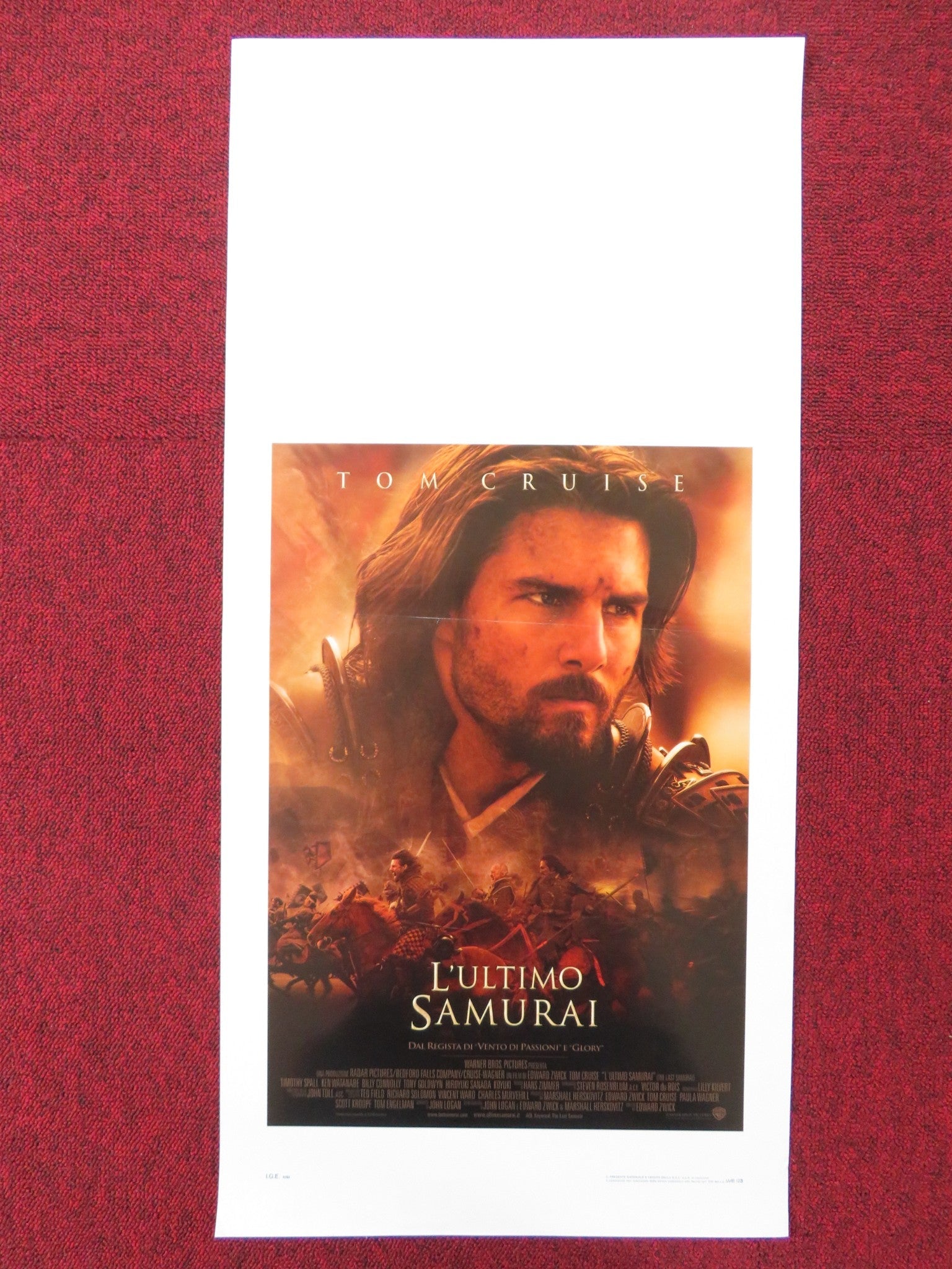 THE LAST SAMURAI ITALIAN LOCANDINA POSTER TOM CRUISE KEN WATANABE 2003 Rendezvous Cinema Movie posters