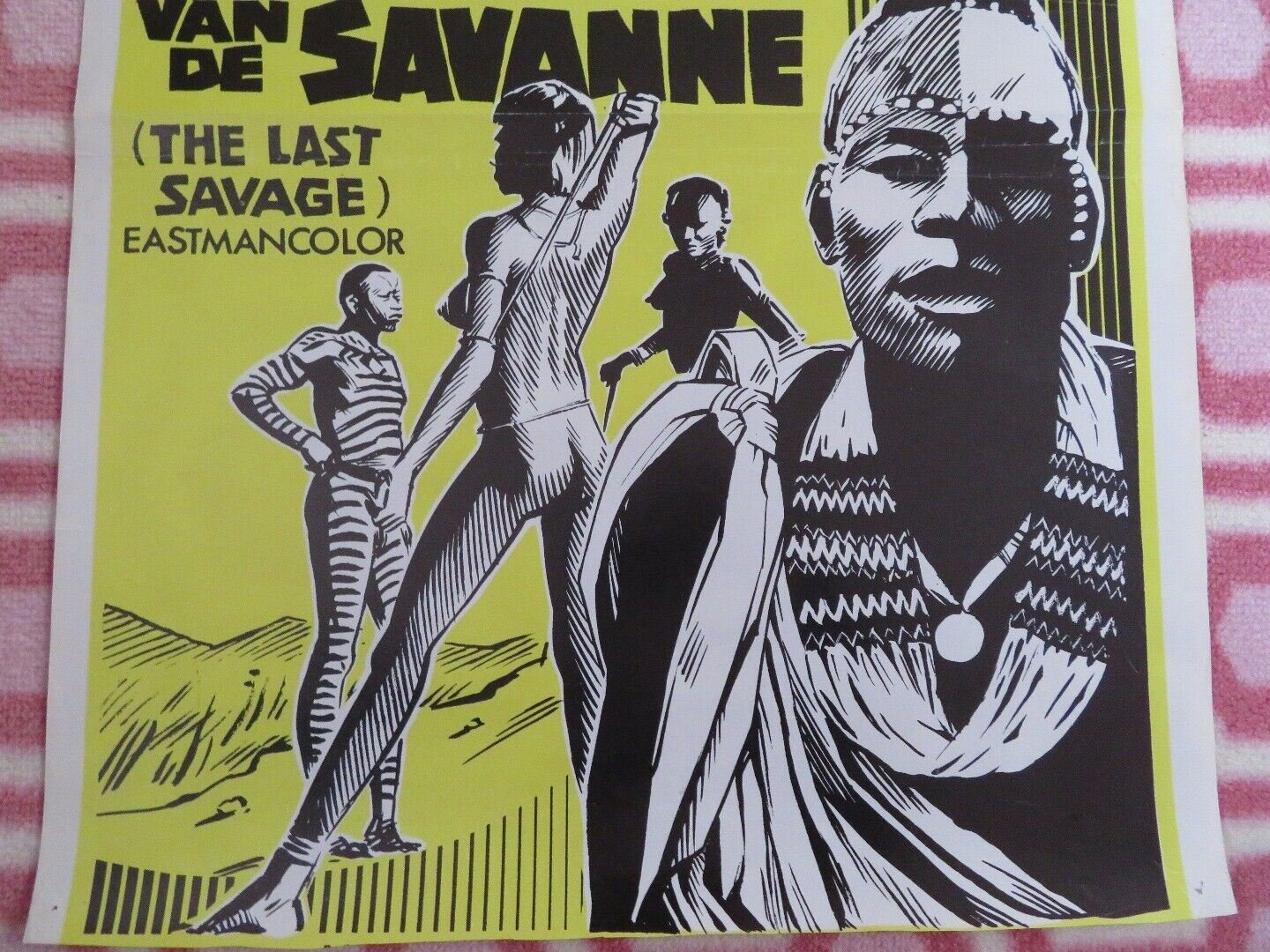 THE LAST SAVAGE/ DE LAATSTE WILDEN VAN DE SAVANNE BELGIUM (20"x 14") POSTER 1978 - Rendezvous Cinema
