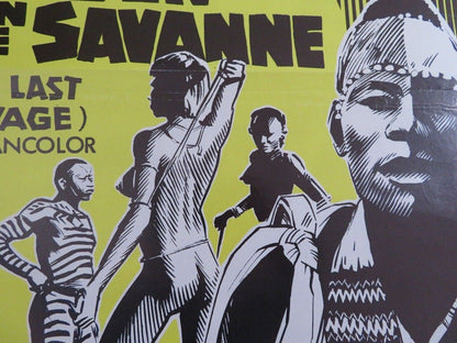 THE LAST SAVAGE/ DE LAATSTE WILDEN VAN DE SAVANNE BELGIUM (20"x 14") POSTER 1978 - Rendezvous Cinema