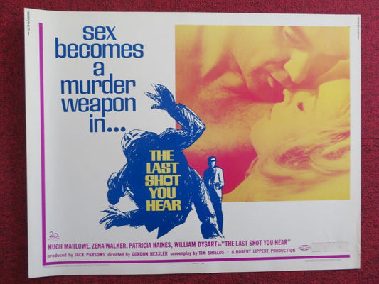THE LAST SHOT YOU HEAR US HALF SHEET (22"x 28") POSTER HUGH MARLOWE 1968 Movie posters