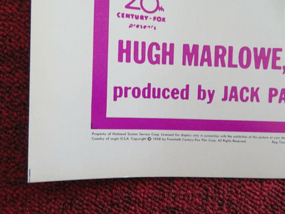 THE LAST SHOT YOU HEAR US HALF SHEET (22"x 28") POSTER HUGH MARLOWE 1968 Movie posters