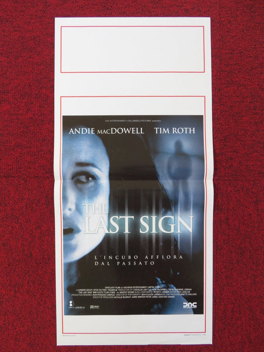 THE LAST SIGN ITALIAN LOCANDINA POSTER ANDIE MACDOWELL TIM ROTH 2005 Rendezvous Cinema Movie posters