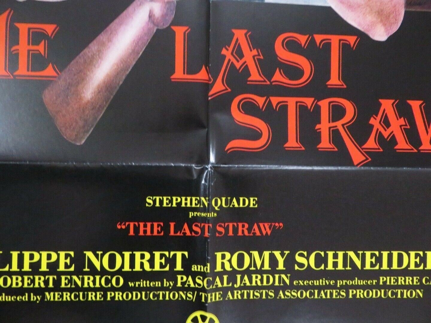 THE LAST STRAW / THE OLD GUN US ONE SHEET POSTER PHILLIPPE NOIRET 1979 Movie posters