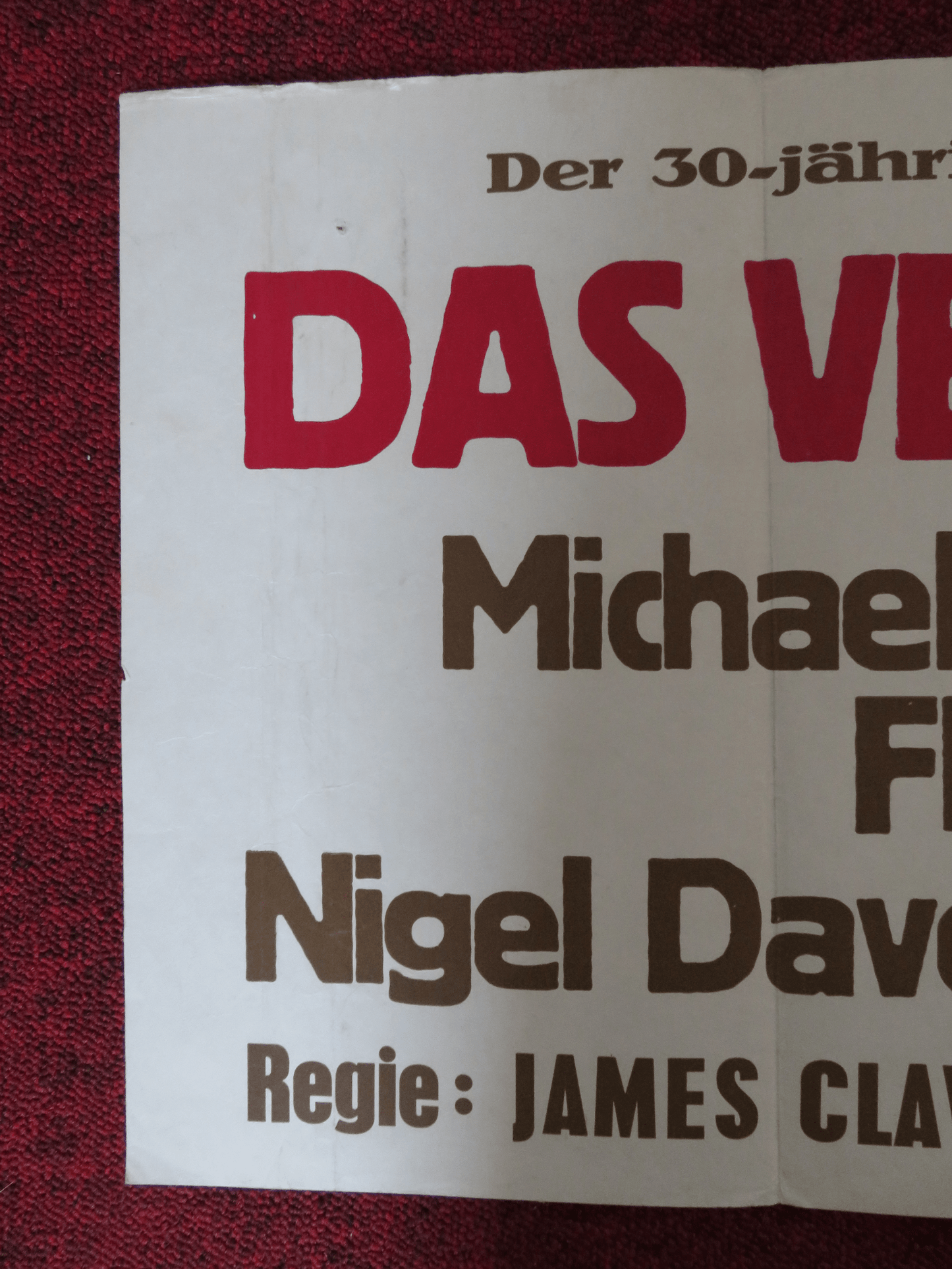 THE LAST VALLEY GERMAN POSTER MICHAEL CAINE OMAR SHARIF 1971 Rendezvous Cinema Movie posters