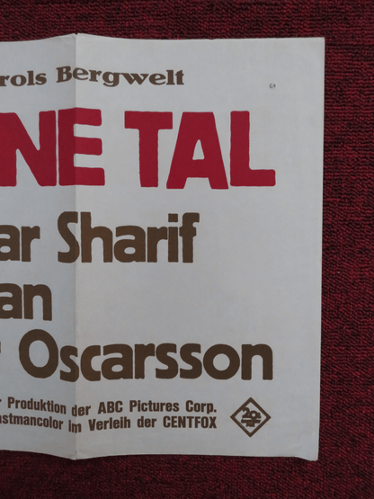 THE LAST VALLEY GERMAN POSTER MICHAEL CAINE OMAR SHARIF 1971 Rendezvous Cinema Movie posters