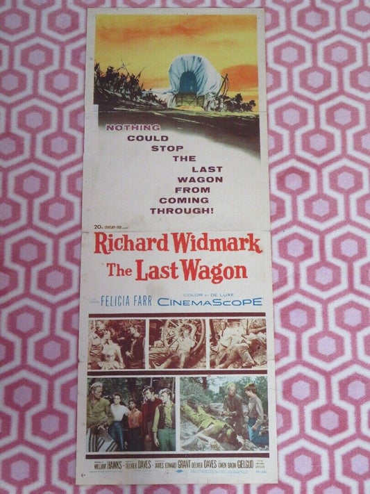 THE LAST WAGON US INSERT (14"x 36") POSTER RICHARD WIDMARK 1956 Movie posters