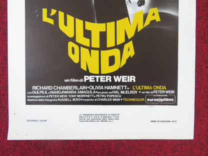 THE LAST WAVE ITALIAN LOCANDINA POSTER RICHARD CHAMBERLAIN OLIVIA HAMNETT 1979 Rendezvous Cinema Movie posters
