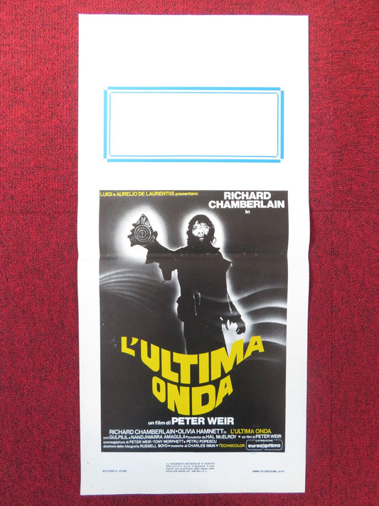 THE LAST WAVE ITALIAN LOCANDINA POSTER RICHARD CHAMBERLAIN OLIVIA HAMNETT 1979 Rendezvous Cinema Movie posters