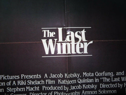 THE LAST WINTER US ONE SHEET POSTER KATHLEEN QUINLAN YONA ELIAN 1984 Movie posters
