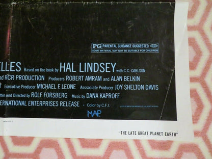 THE LATE GREAT PLANET EARTH US ONE SHEET POSTER ORSON WELLES 1976 Movie posters