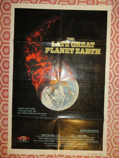 THE LATE GREAT PLANET EARTH US ONE SHEET POSTER ORSON WELLES 1976 Movie posters