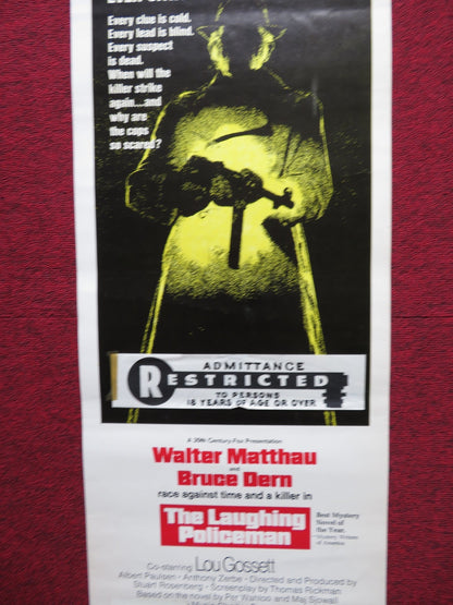 THE LAUGHING POLICEMAN US INSERT (14"x 36") POSTER WALTER MATTHAU B. DERN 1973 Rendezvous Cinema Movie posters