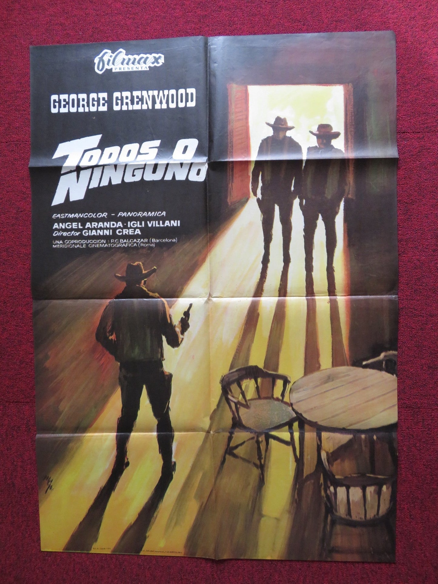 THE LAW OF VIOLENCE SPANISH POSTER GEORGE GREENWOOD ANGEL ARANDA 1969 Rendezvous Cinema Movie posters